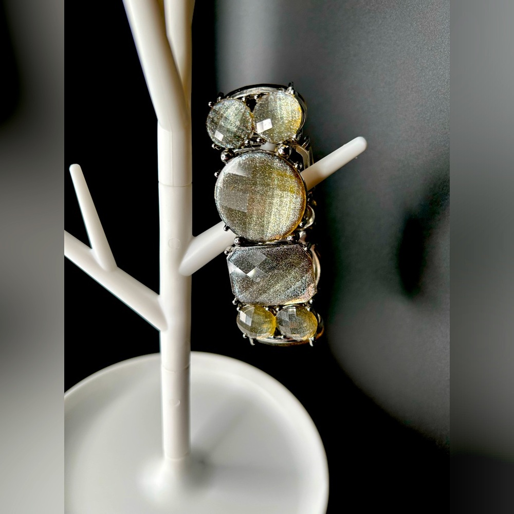 Smoky quartz stretch bracelet